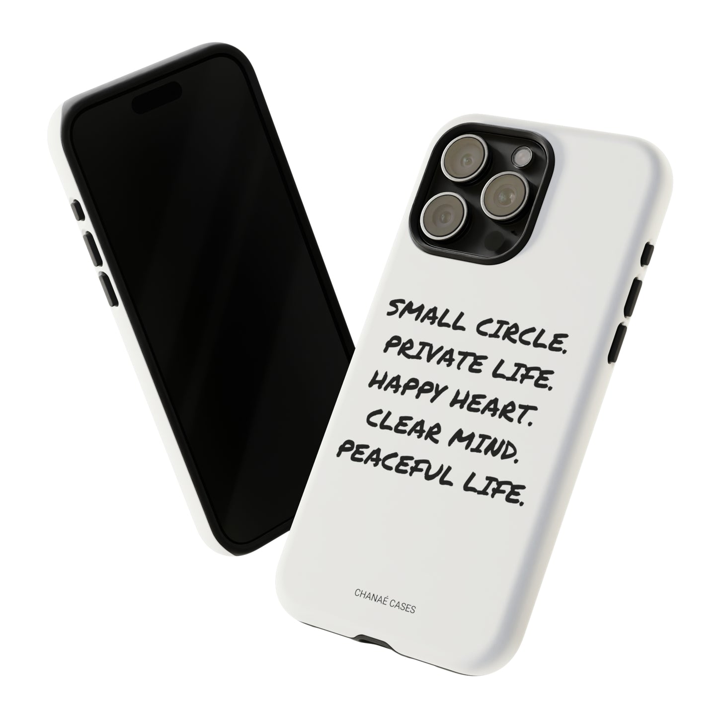 Peaceful Life iPhone "Tough" Case (White)