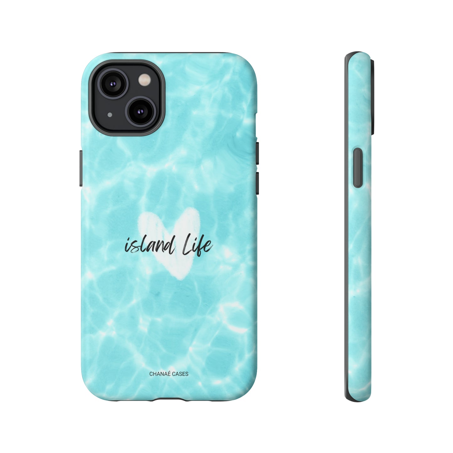Island Life Lover iPhone "Tough" Case (Ocean Blue)
