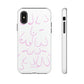 Breast Cancer Awareness iPhone "Tough" Case (White/Pink)