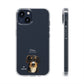 Mini-FurBaby + Name Custom iPhone & Samsung Clear Case (PopSocket Positioned)