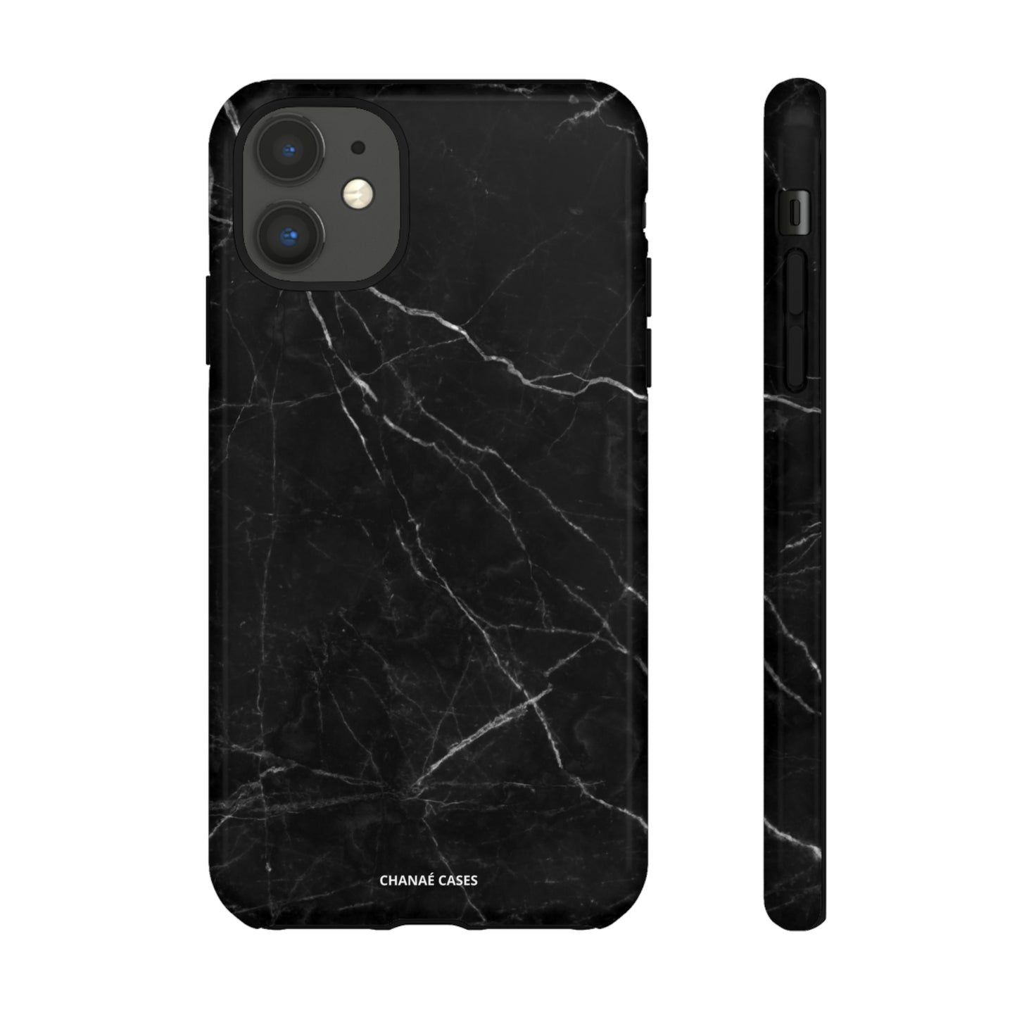 Titan Marble iPhone "Tough" Case (Black)