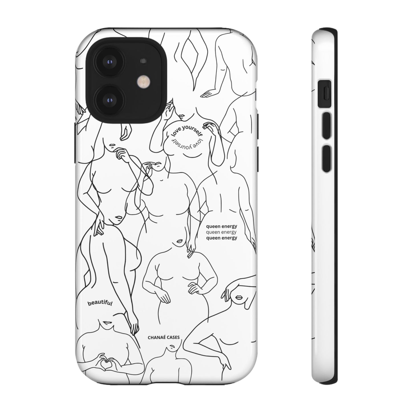 Love Your Body iPhone "Tough" Case (White)