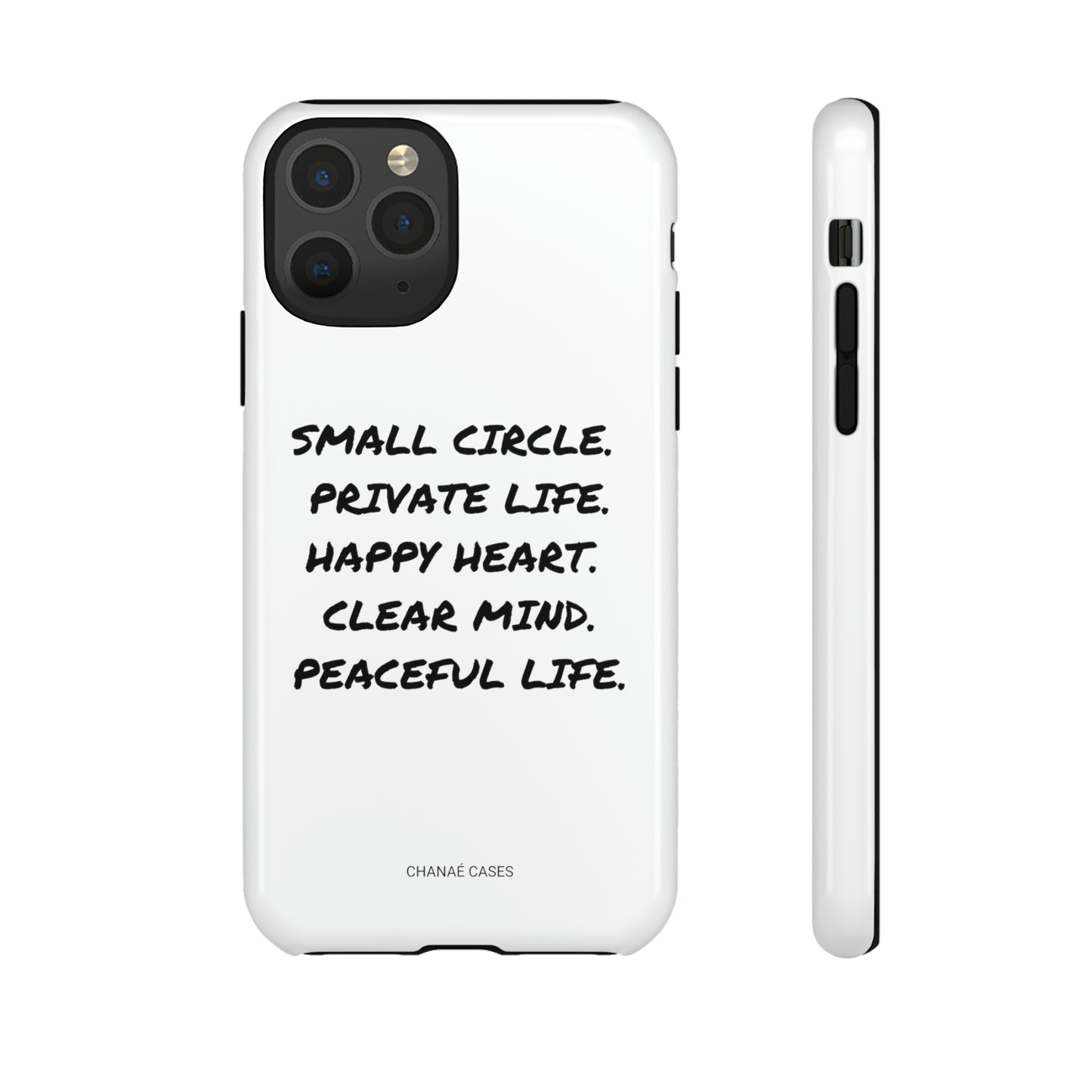 Peaceful Life iPhone "Tough" Case (White)