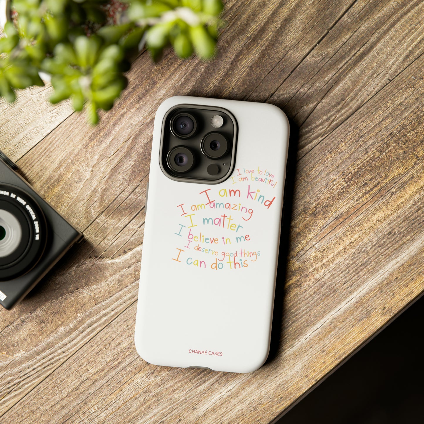 Positive Notes To You iPhone "Tough" Case (White)