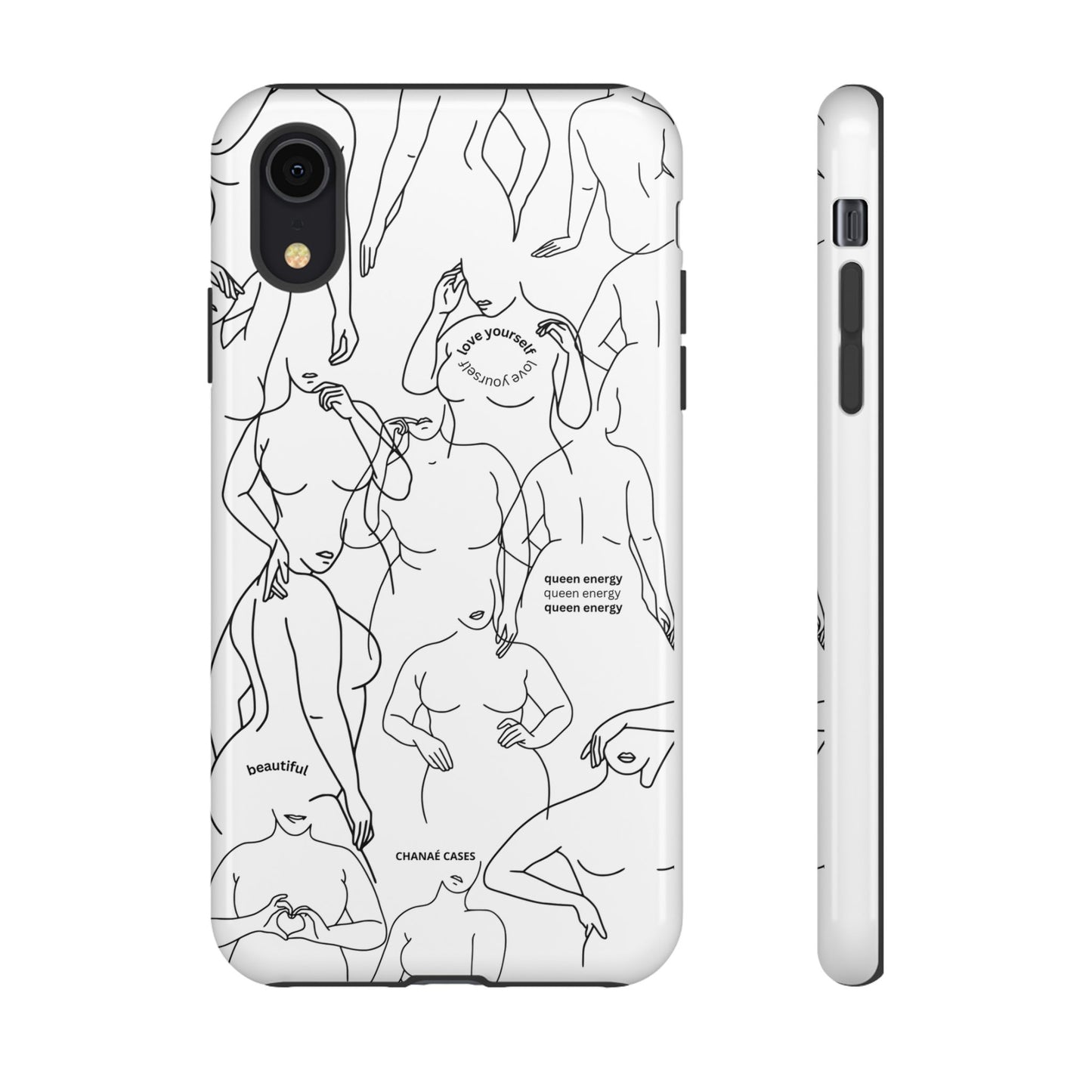 Love Your Body iPhone "Tough" Case (White)