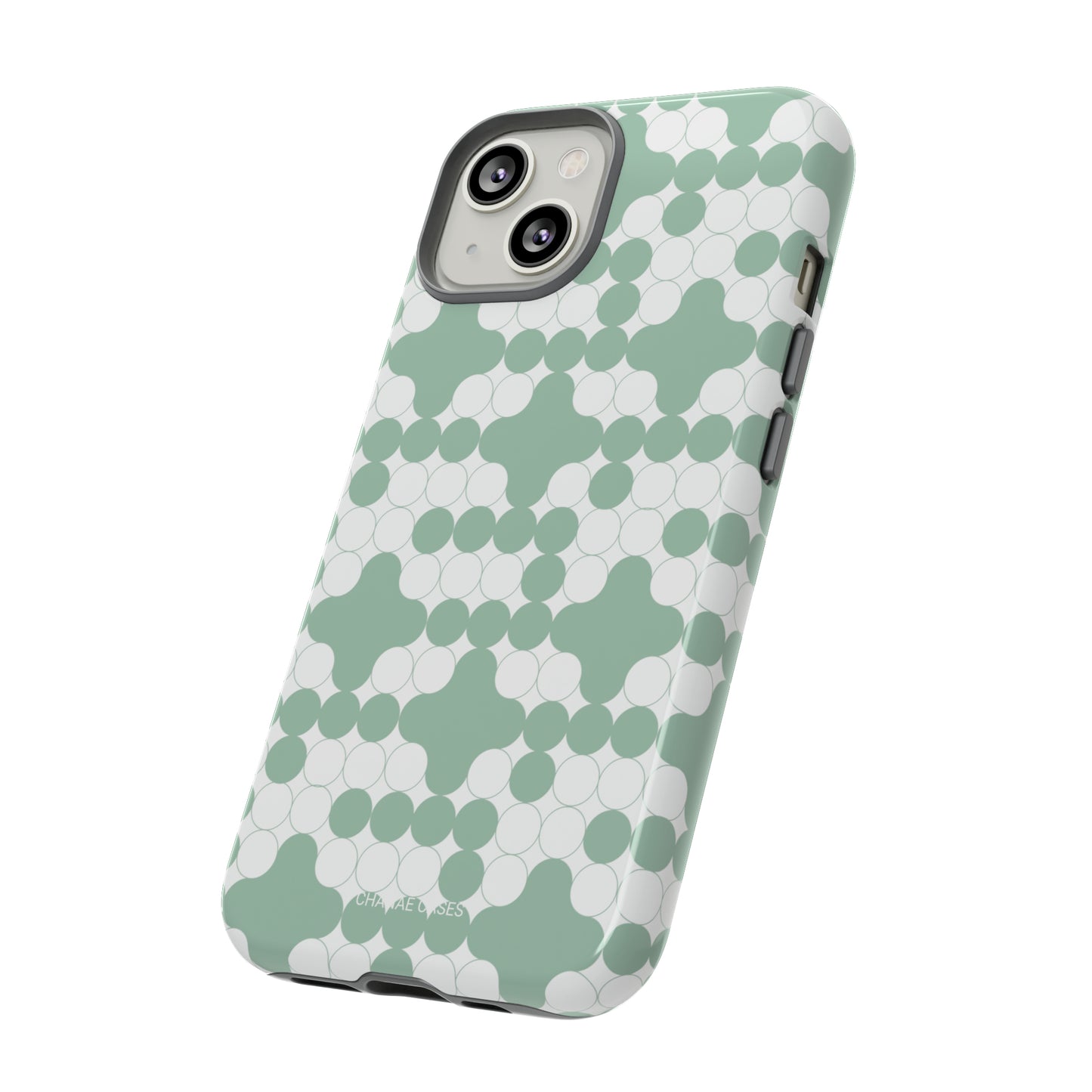 Enzyme iPhone "Tough" Case (Grayed Jade/White)