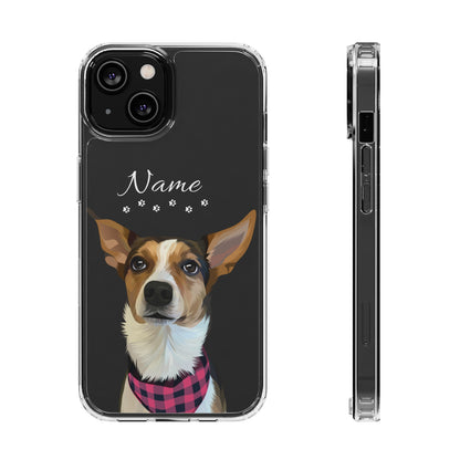 FurBaby (Digital Artwork) + Name Custom iPhone Clear Case