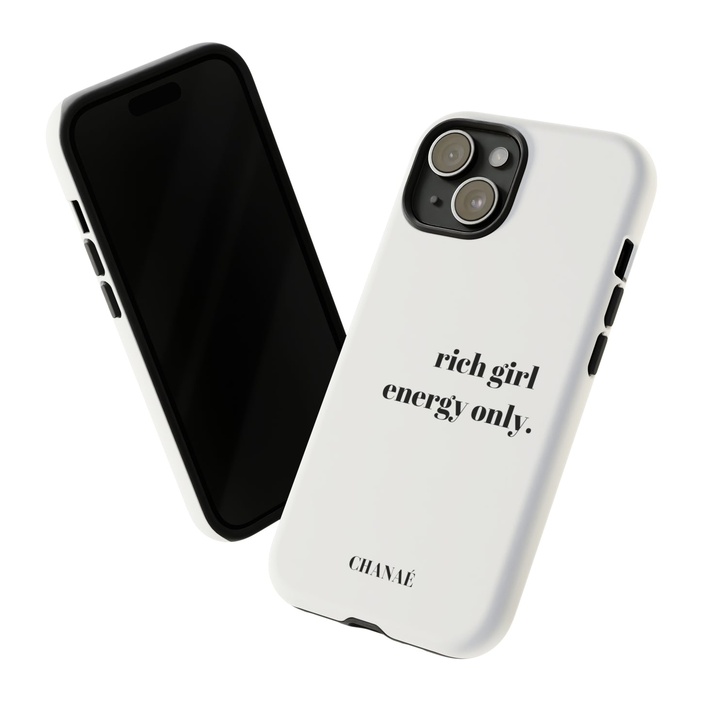 Rich Girl Energy Only iPhone "Tough" Case (White)