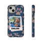 Customisable FurBaby Polaroid iPhone "Tough" Case (Paws)