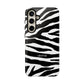 Zebra Print iPhone "Tough" Case (White/Black)