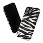 Zebra Print iPhone "Tough" Case (White/Black)