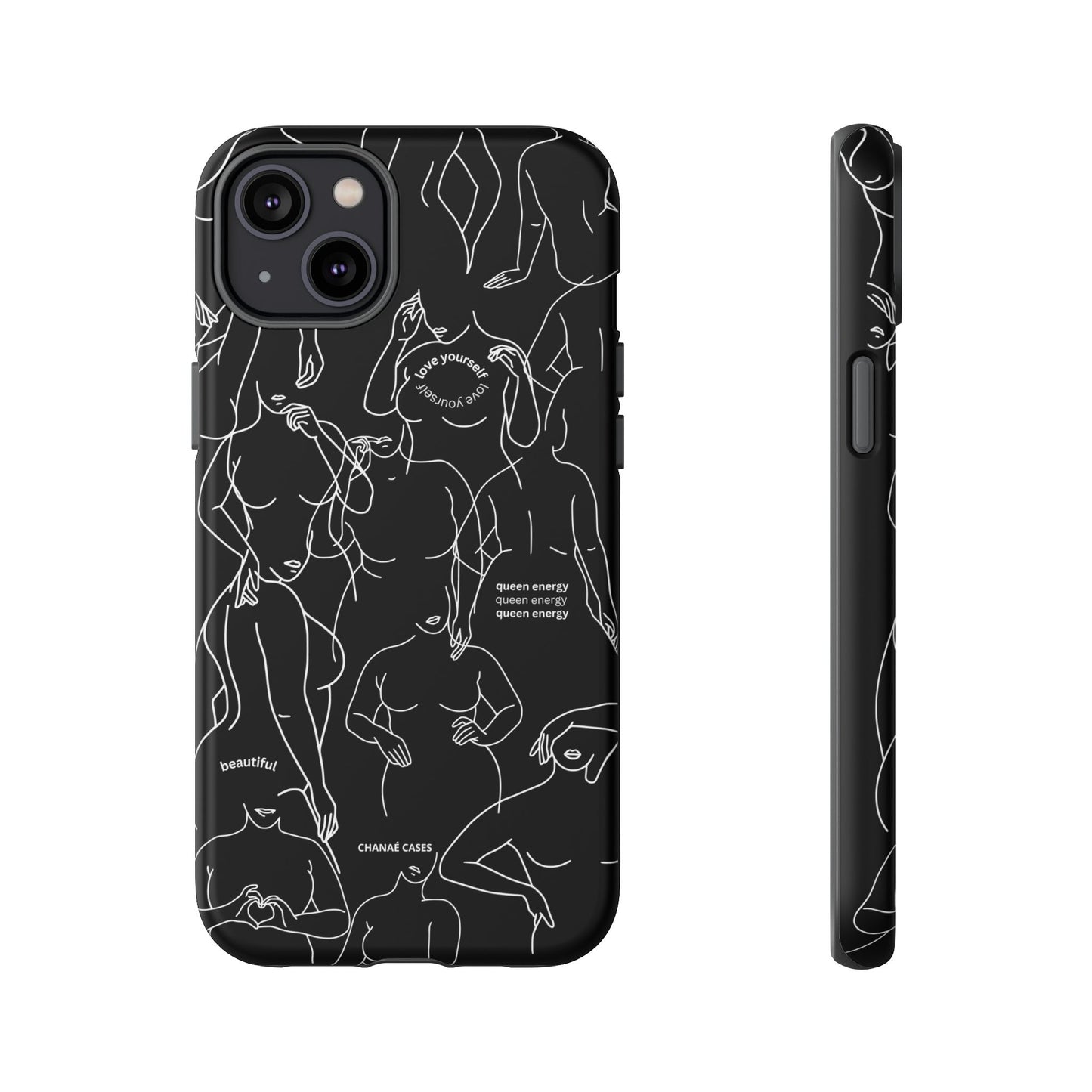 Love Your Body iPhone "Tough" Case (Black)