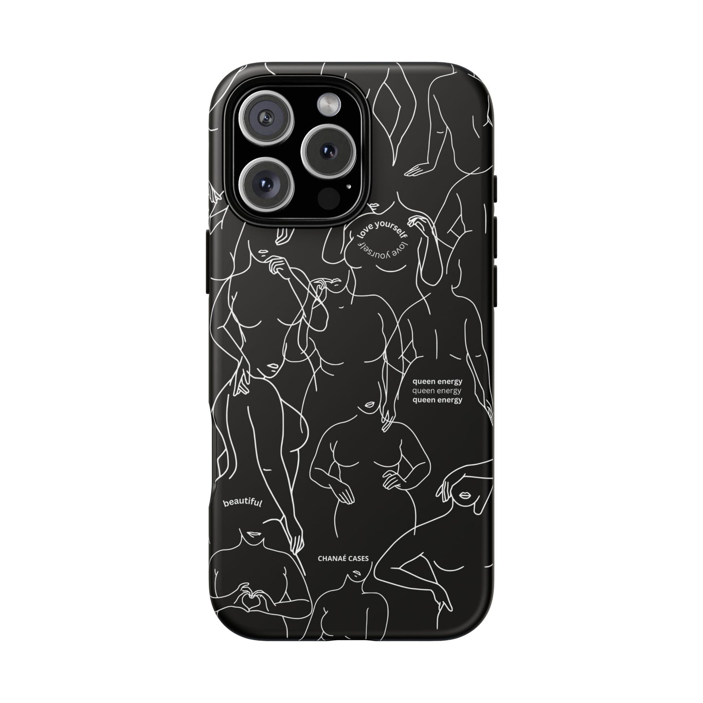 Love Your Body iPhone "Tough" Case (Black)