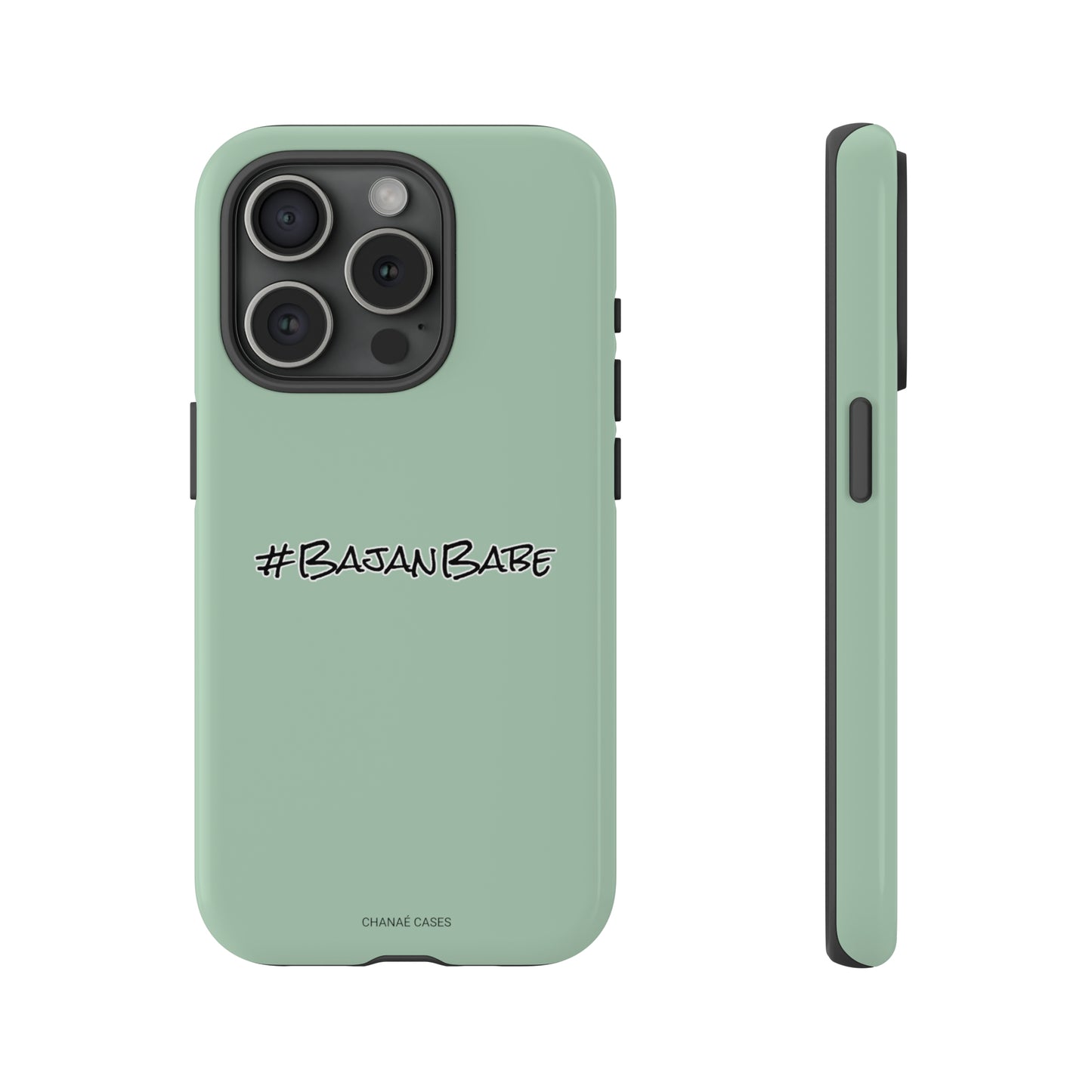 #BajanBabe iPhone "Tough" Case (Mint Green)