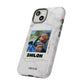 Customisable FurBaby Polaroid iPhone "Tough" Case (White Marble)