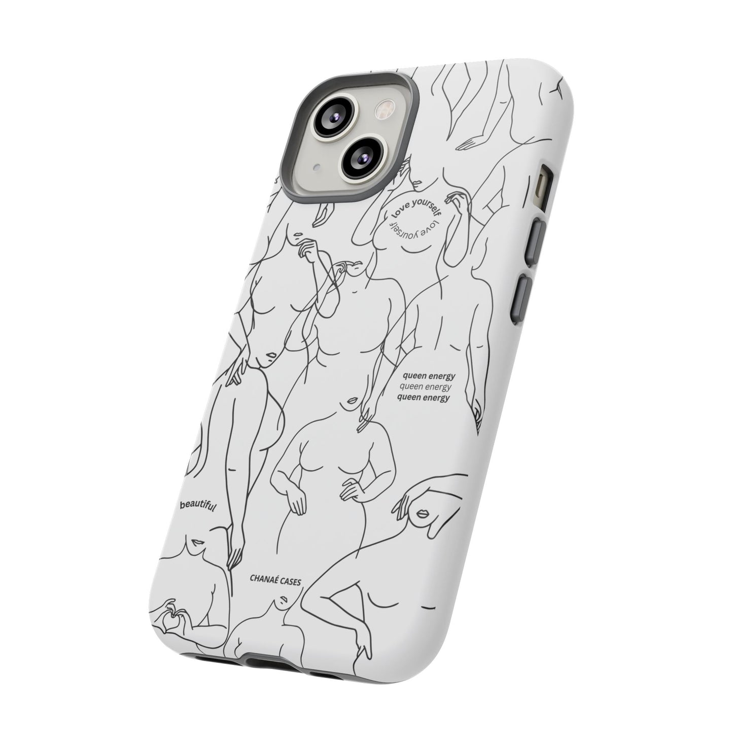 Love Your Body iPhone "Tough" Case (White)