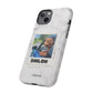 Customisable FurBaby Polaroid iPhone "Tough" Case (White Marble)