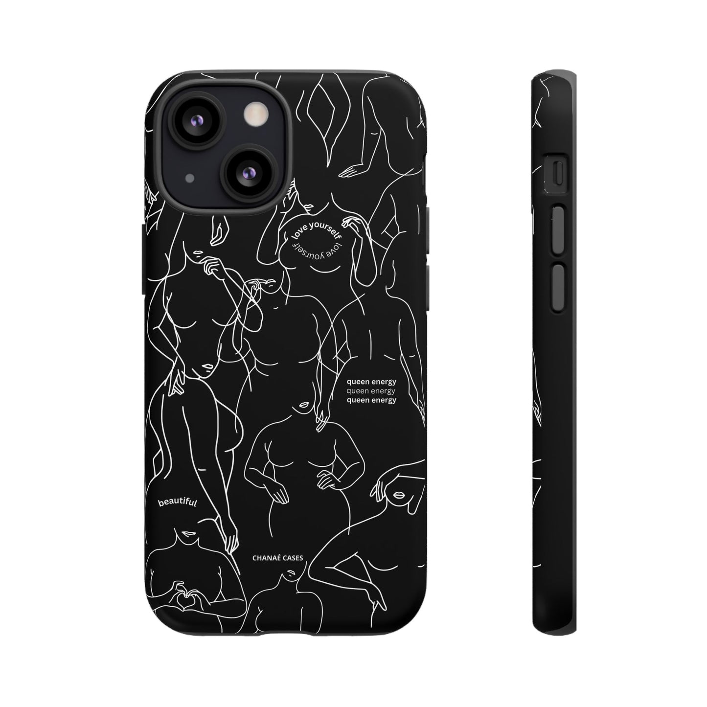 Love Your Body iPhone "Tough" Case (Black)