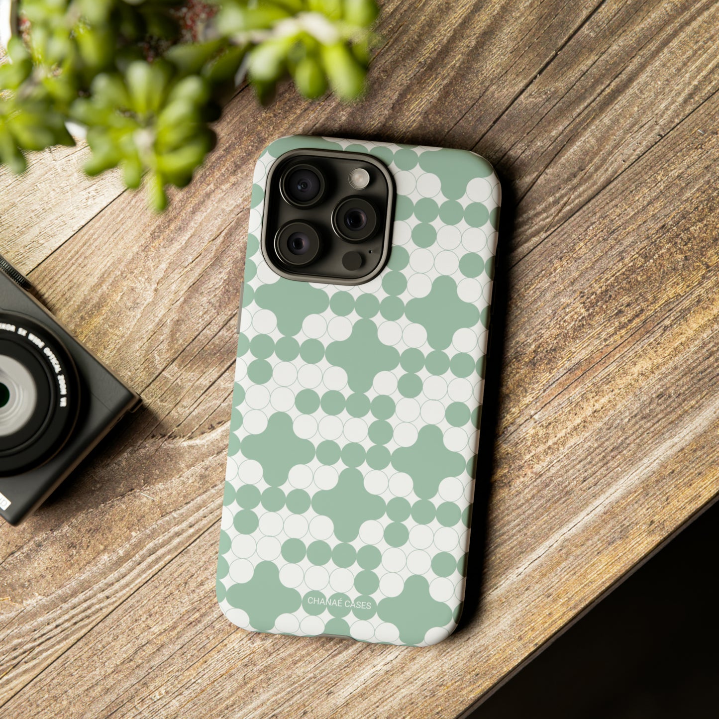 Enzyme iPhone "Tough" Case (Grayed Jade/White)