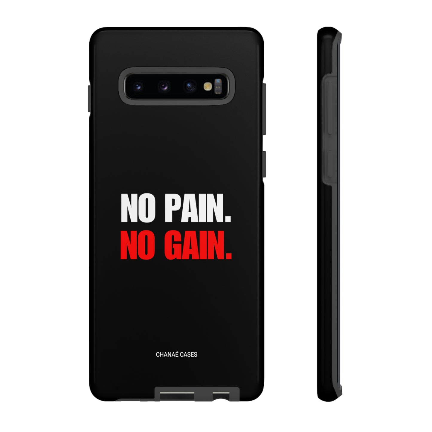 No Pain No Gain Samsung "Tough" Case (Black)