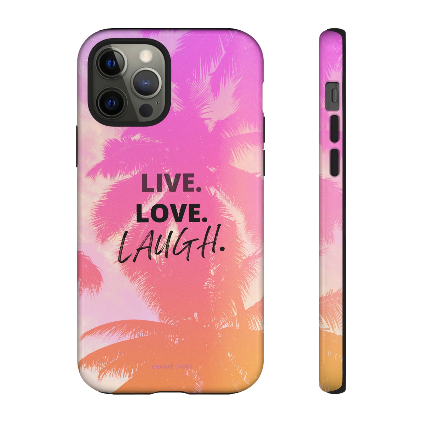 Live Life iPhone "Tough" Case (Pink)