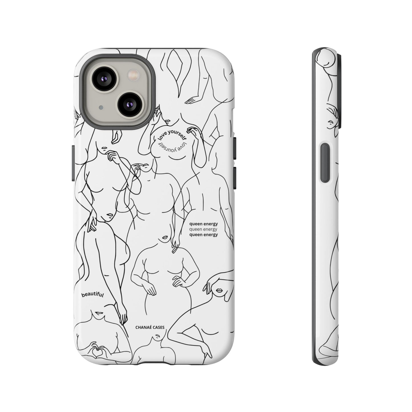 Love Your Body iPhone "Tough" Case (White)