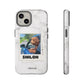 Customisable FurBaby Polaroid iPhone "Tough" Case (White Marble)