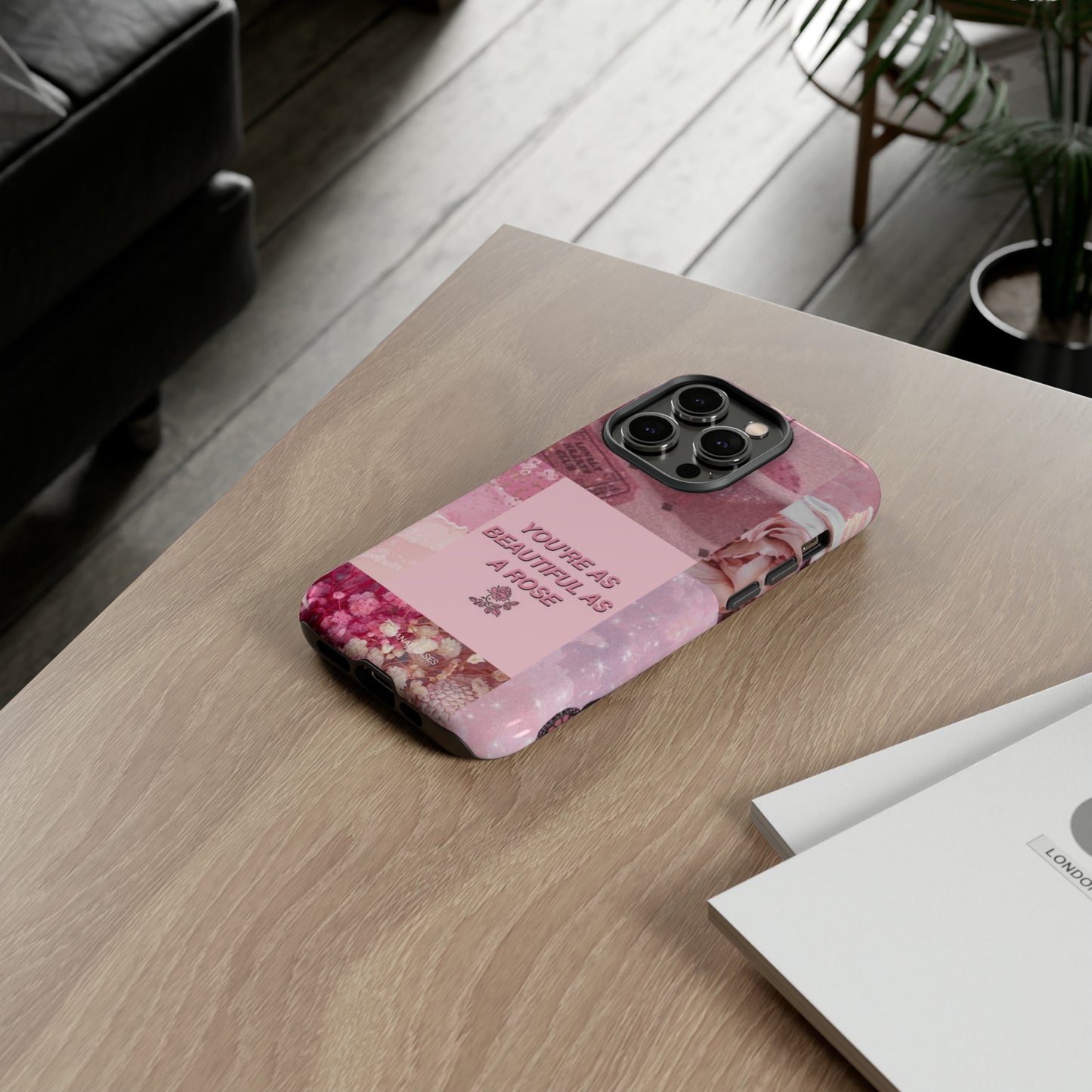 Beautiful Rose iPhone "Tough" Case (Pink)