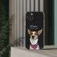 FurBaby (Digital Artwork) + Name Custom iPhone Clear Case