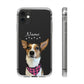 FurBaby (Digital Artwork) + Name Custom iPhone Clear Case