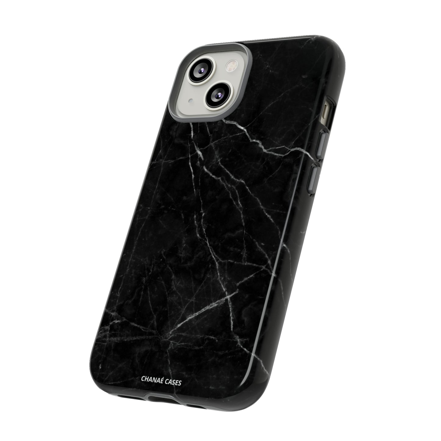 Titan Marble iPhone "Tough" Case (Black)