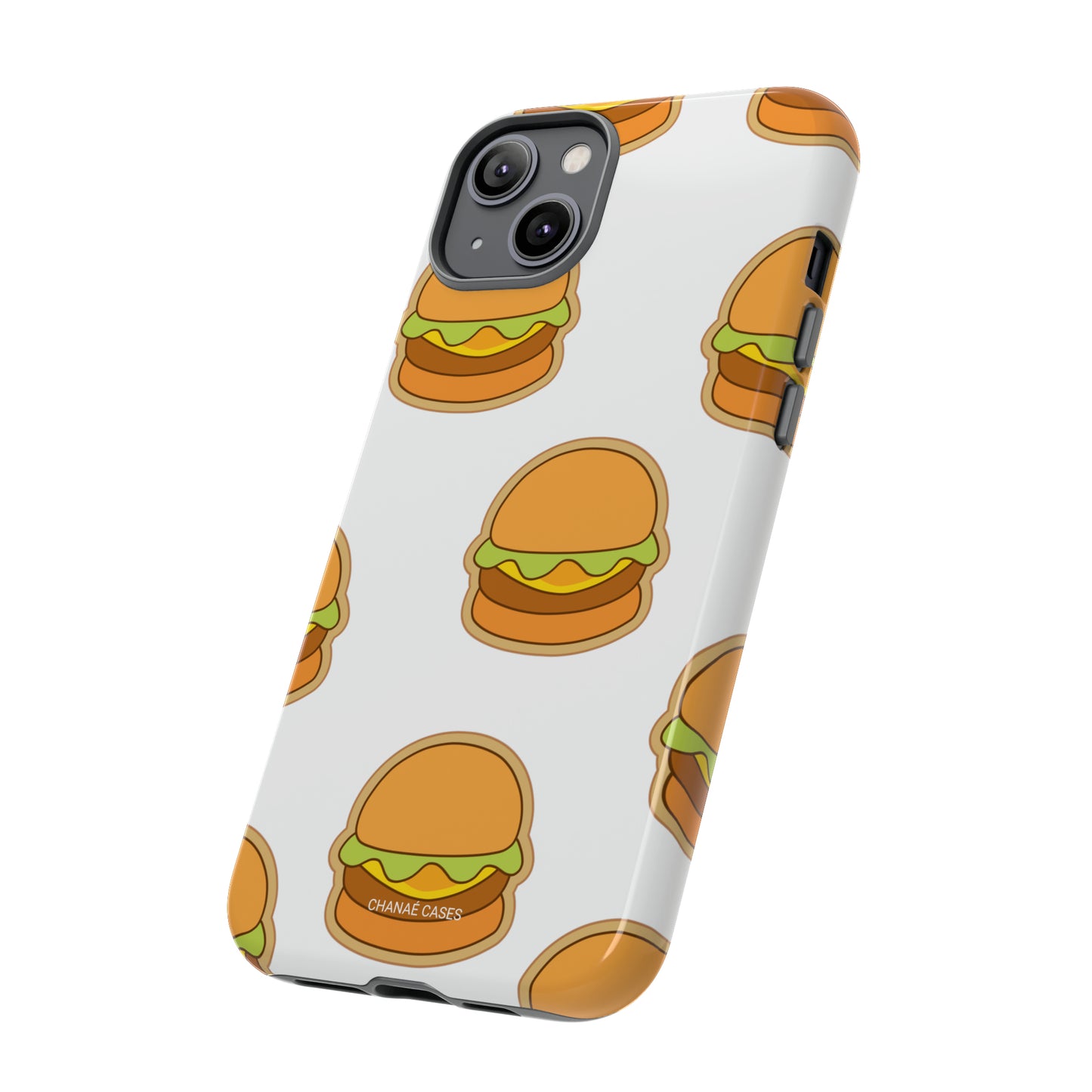 Burger iPhone "Tough" Case (White)
