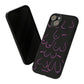 Breast Cancer Awareness iPhone "Tough" Case (Black/Pink)