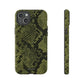 Snake Print iPhone "Tough" Case (Green)