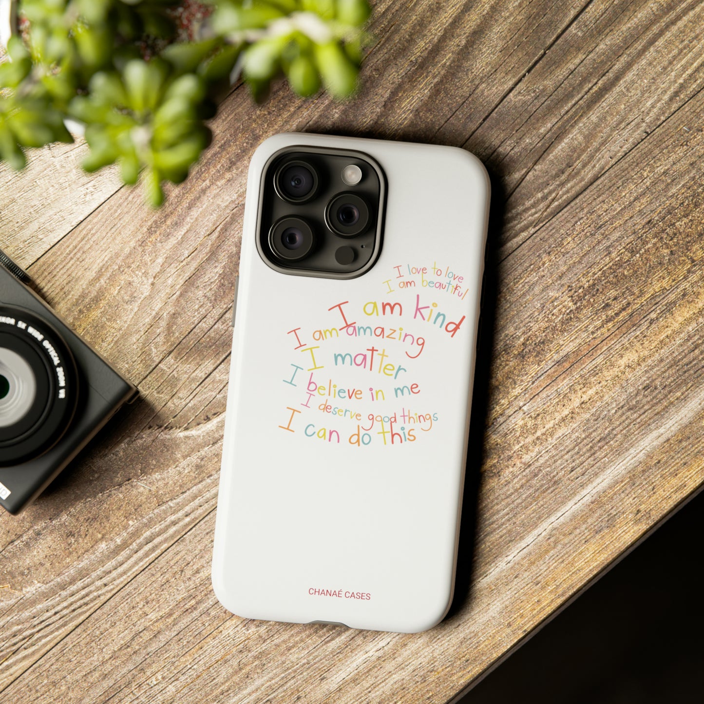 Positive Notes To You iPhone "Tough" Case (White)