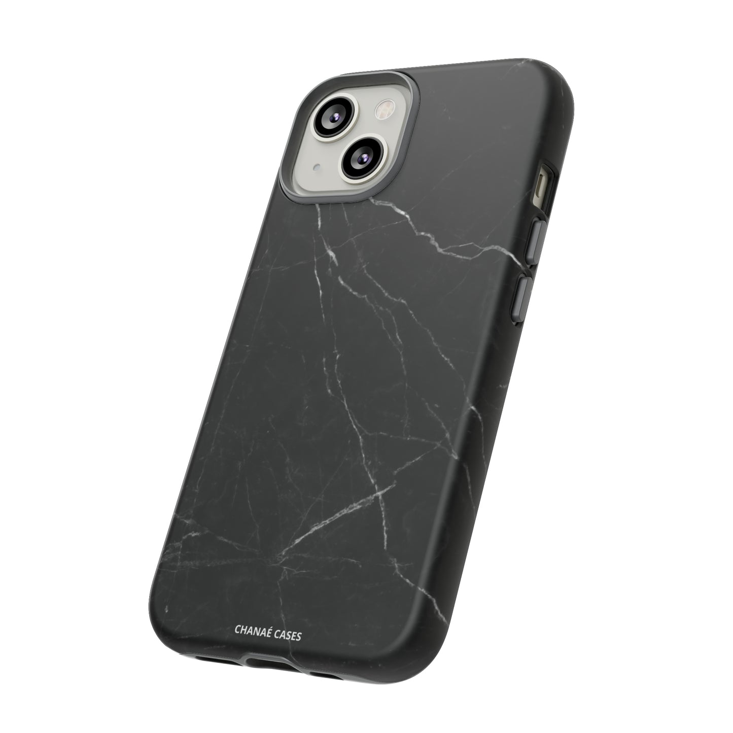 Titan Marble iPhone "Tough" Case (Black)