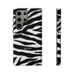 Zebra Print iPhone "Tough" Case (White/Black)