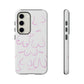 Breast Cancer Awareness Samsung "Tough" Case (White/Pink)