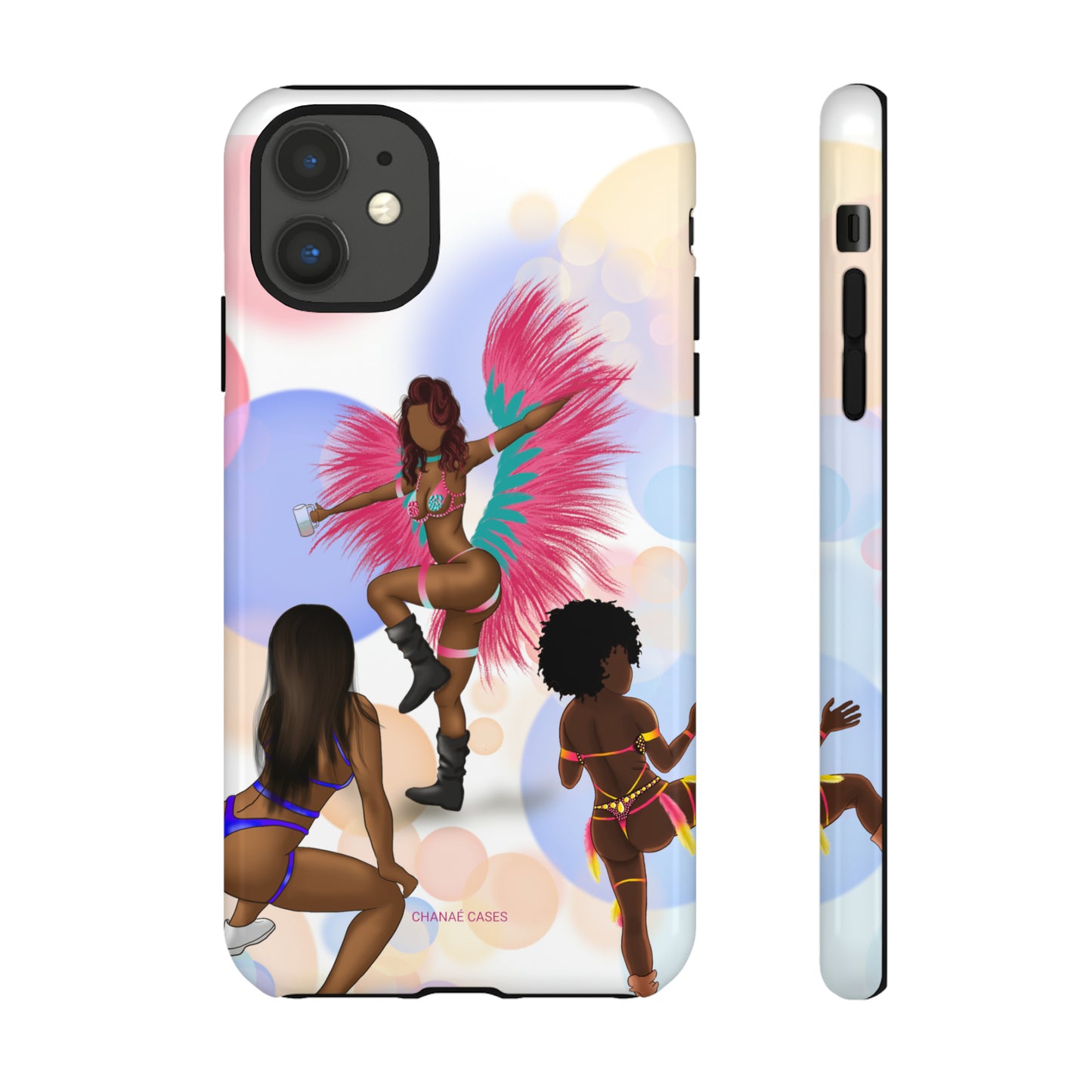 Carnival Queens Only iPhone "Tough" Case (White)