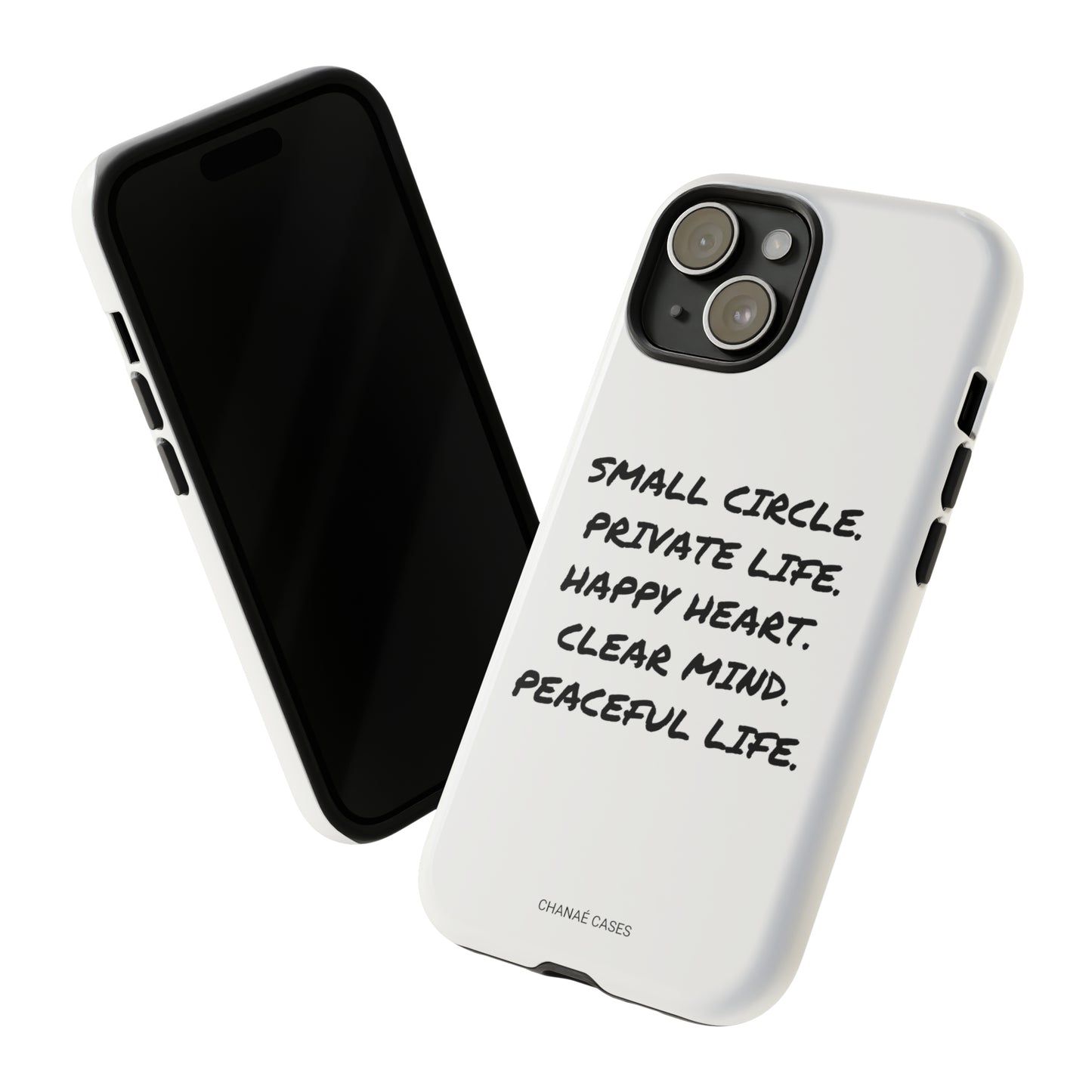 Peaceful Life iPhone "Tough" Case (White)