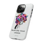 Nurture Your Crown iPhone "Tough" Case (White)