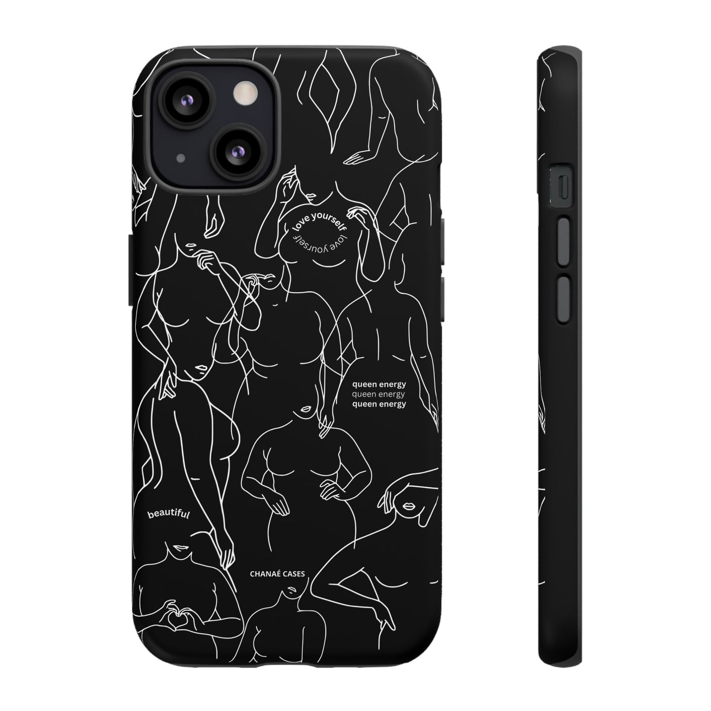 Love Your Body iPhone "Tough" Case (Black)