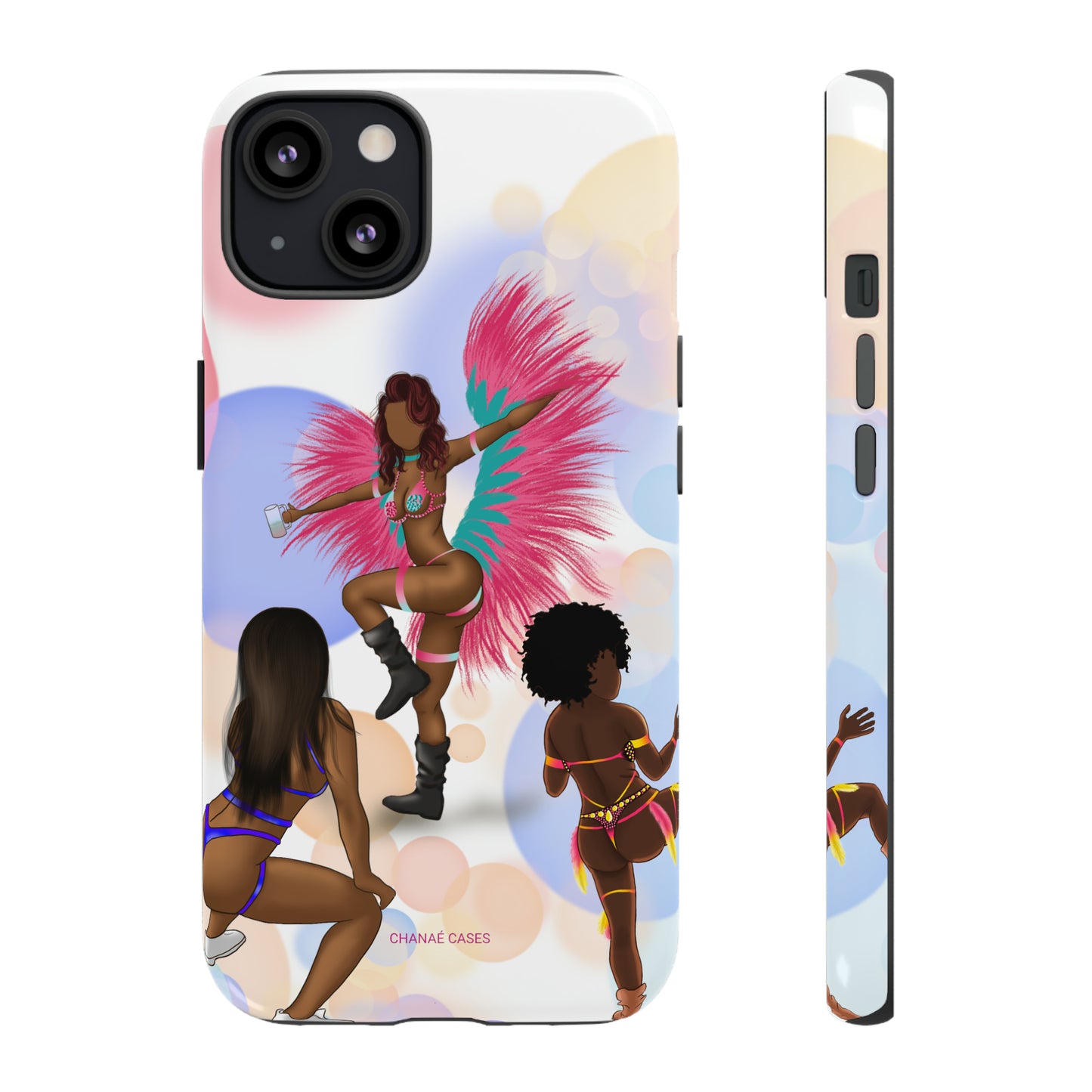 Carnival Queens Only iPhone "Tough" Case (White)