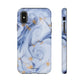 Maria Marble iPhone "Tough" Case (Blue)