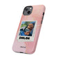 Customisable FurBaby Polaroid iPhone "Tough" Case (Pink Sparkle)