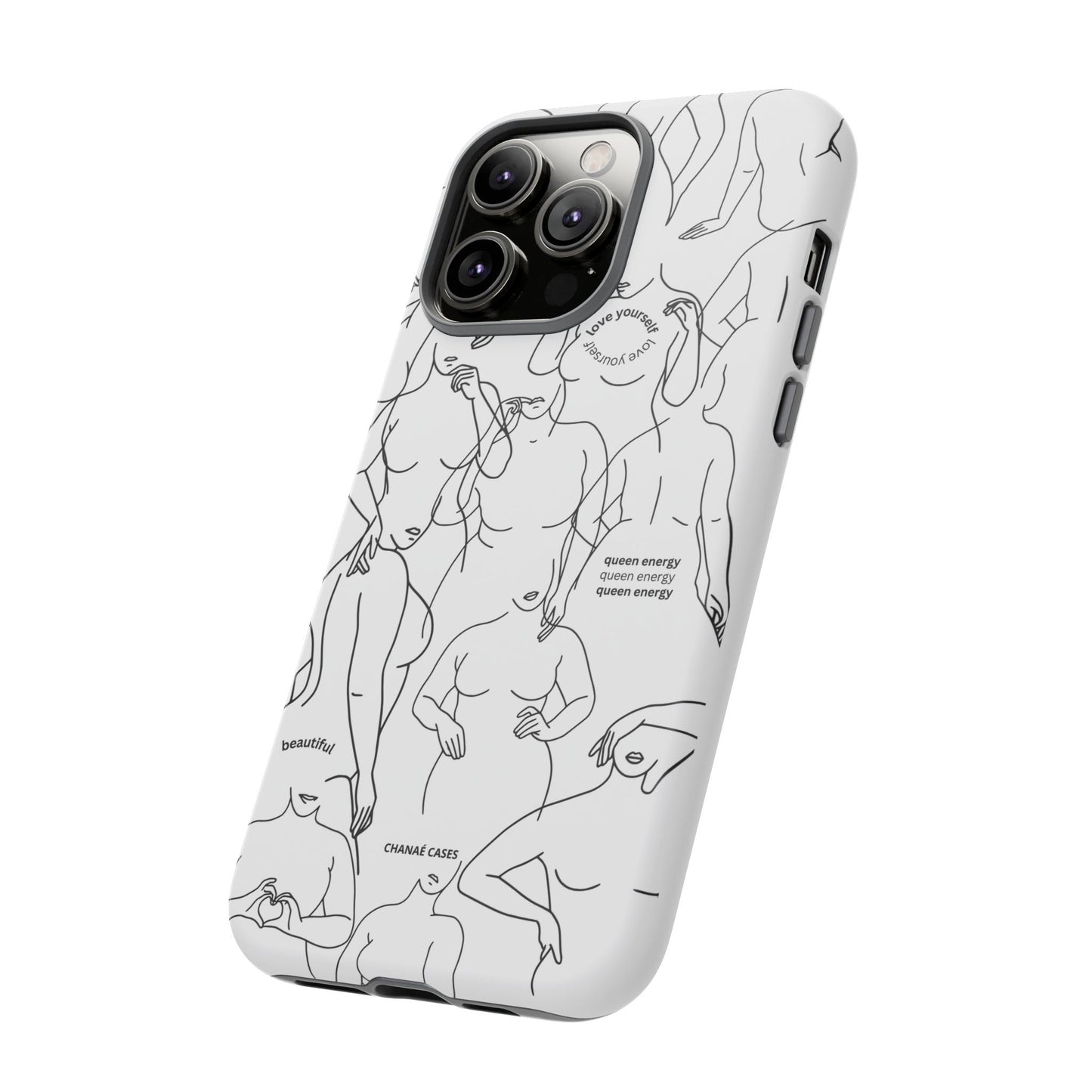 Love Your Body iPhone "Tough" Case (White)