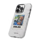 Customisable FurBaby Polaroid iPhone "Tough" Case (White Marble)