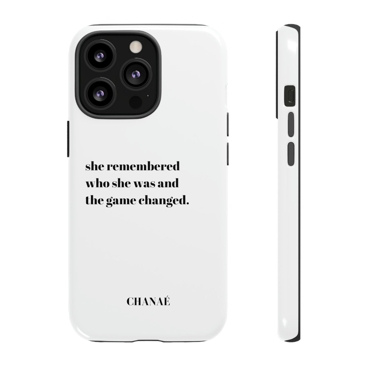 She Remembered iPhone "Tough" Case (White)