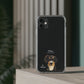 Mini-FurBaby + Name Custom iPhone & Samsung Clear Case (PopSocket Positioned)