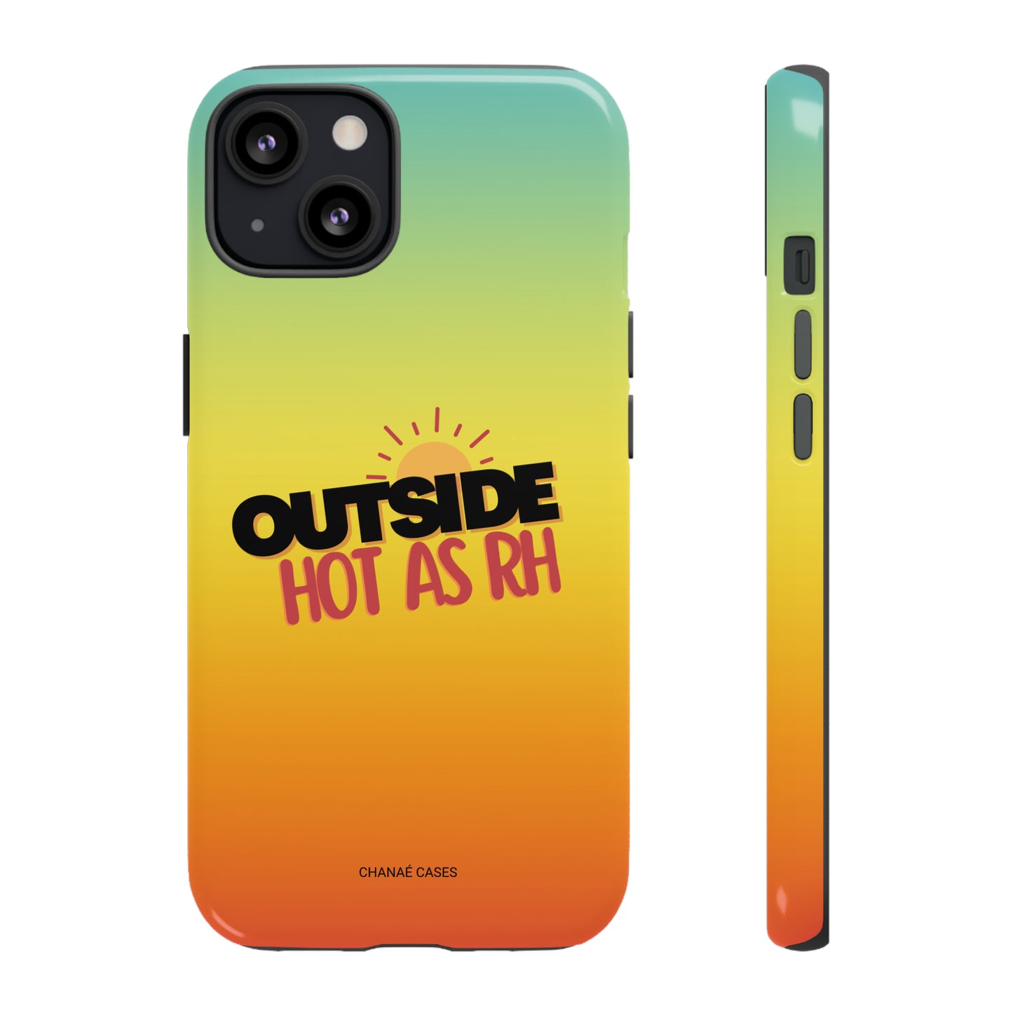 Outside Hot (AS RH) iPhone "Tough" Case (Multi)